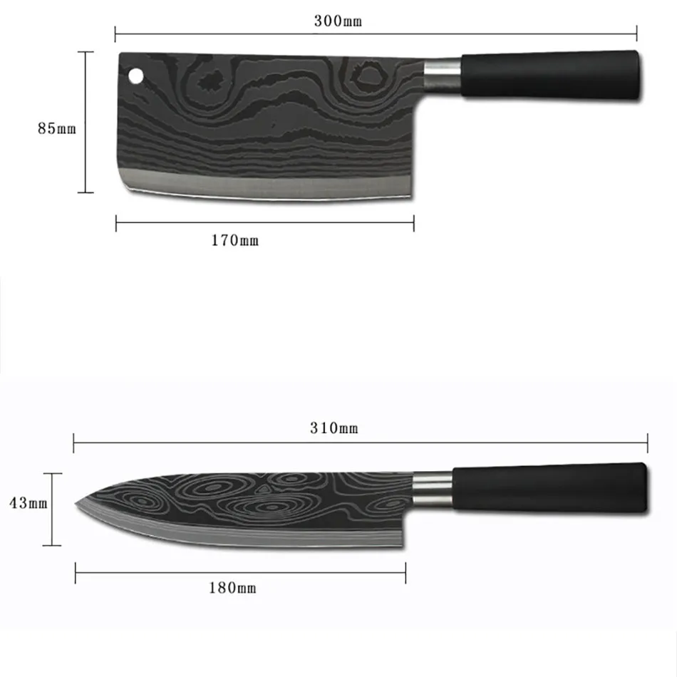

3CR13 Stainless Steel Chef Knife Stainless Steel Kitchen Knives Chinese Cleaver Knife Chopping Knife Cooking Accessories Tools