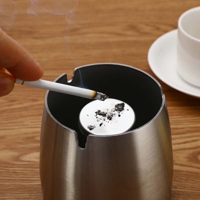 Пепельница ветрозащитная из нержавеющей стали износостойкая табачная