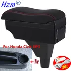Подлокотник для Honda Civic EP3, центральный контейнер для хранения с отделениями, USB-интерфейс