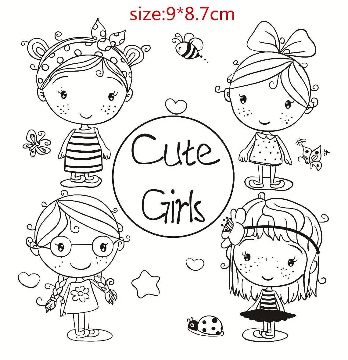 Изысканные прозрачные силиконовые резиновые штампы для девочек/Рождественский