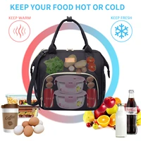 bolso matero porta termo comida termico de tela para mujer borsa frigo termica pranzo borse canvas lunch bag cesta picnic colder