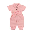 Детский джинсовый костюм с коротким рукавом, на возраст 2-6 лет