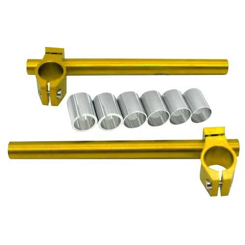gold Мотоцикл CNC Кафе Racer руль гоночный Регулируемый 24-31 мм зажим на вилке ручка бар - Цвет: gold