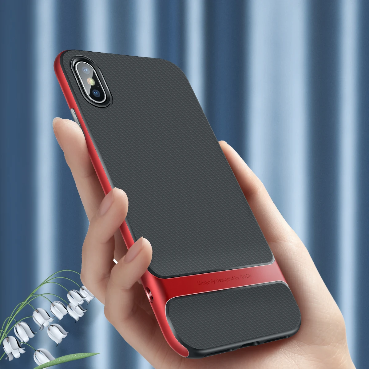 Противоударный чехол ROCK для iPhone XS Max XS, чехол для телефона Royce, ультра тонкий защитный чехол, Жесткий ПК+ Мягкий ТПУ чехол