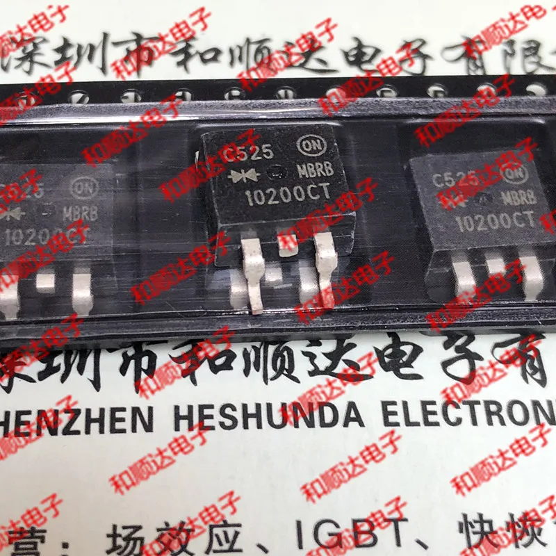 10pcs/lot MBRB10200CT New Spot TO-263 200V 10A | Электроника