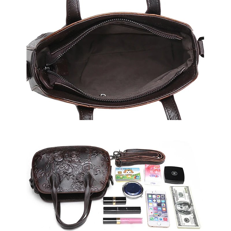 Лидер продаж женская сумка тоут из натуральной тисненой кожи сумки мессенджеры