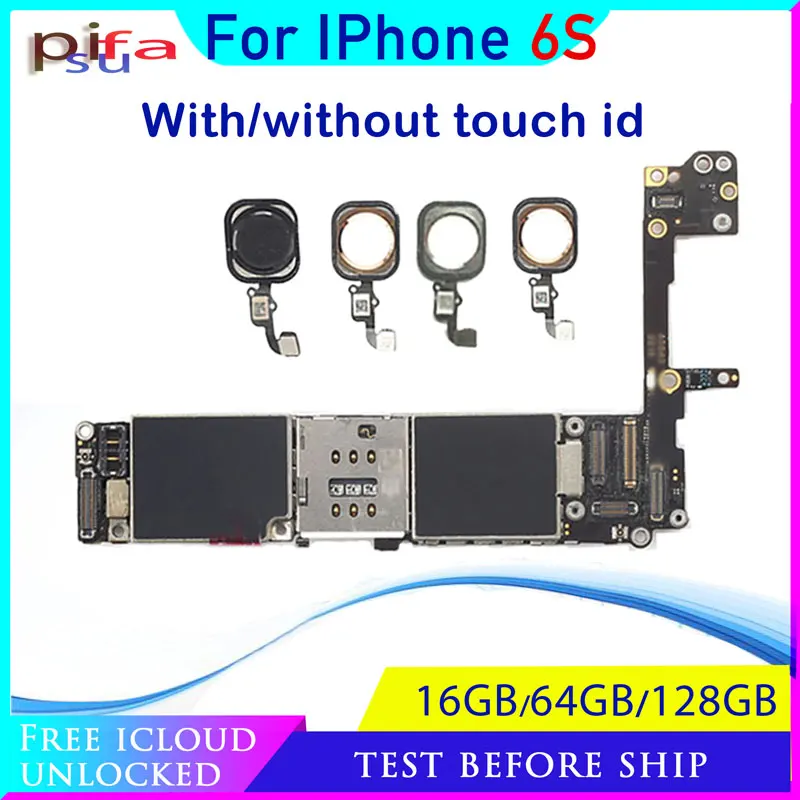 Материнская плата для iphone 6 S с/без Touch ID оригинальная разблокированная основная с