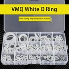 83250 шт. белая уплотнительная кольцевая прокладка VMQ CS 1 1,5 2 3 мм силиконовые уплотнительные кольца пищевого класса набор уплотнительных колец для высокой температуры коробка