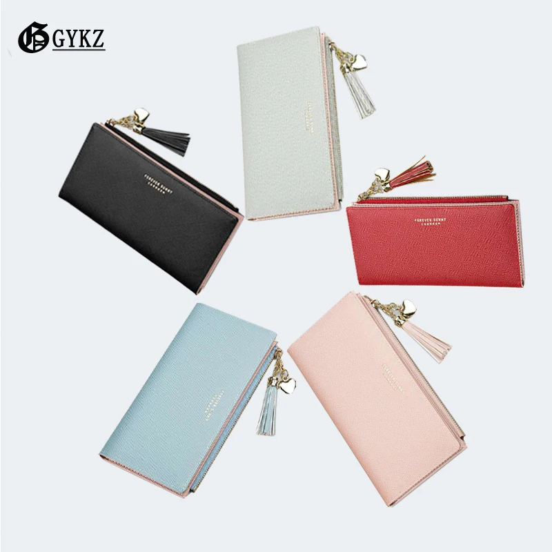 Брендовый кошелек для женщин с кисточками дизайнерский Кожаный Дамский Длинный