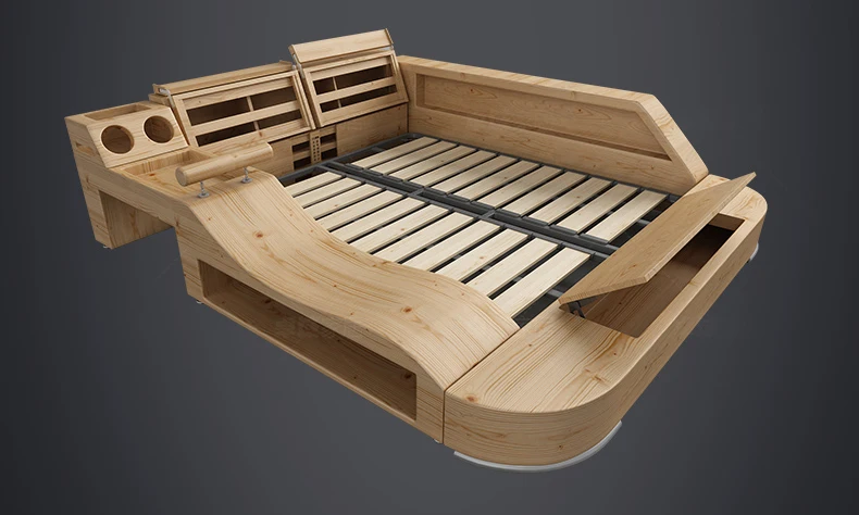 Модная Современная многофункциональная кроватка ОБИТАЯ тканью кровать | Мебель