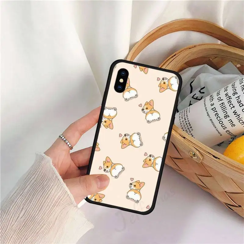 

Cartoon Dog Corgi Cute animal Phone Case for iPhone 11 12 pro XS MAX 8 7 6 6S Plus X 5S SE 2020 XR