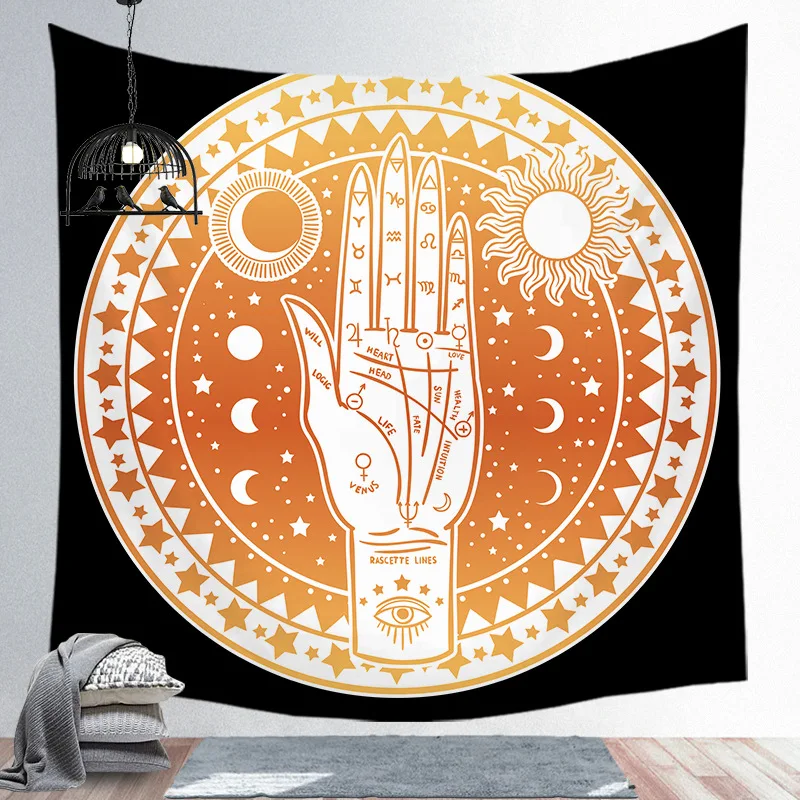 Sun God художественный гобелен настенный полиэстер Мандала узор одеяло Apollo бохо