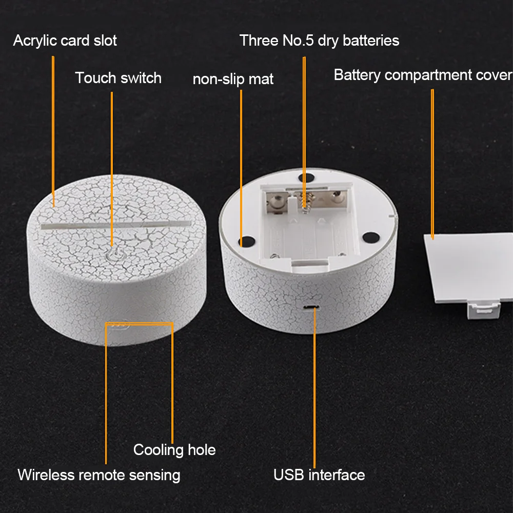 Ночсветильник Saturn Вселенная 3D небо планеты светодиодный светодиодная лампа 7