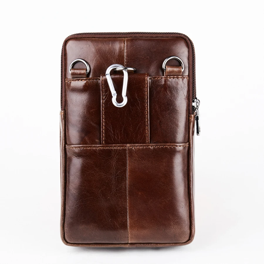 Брендовый мужской бумажник YI'ANG из натуральной кожи отделка для телефона ремень