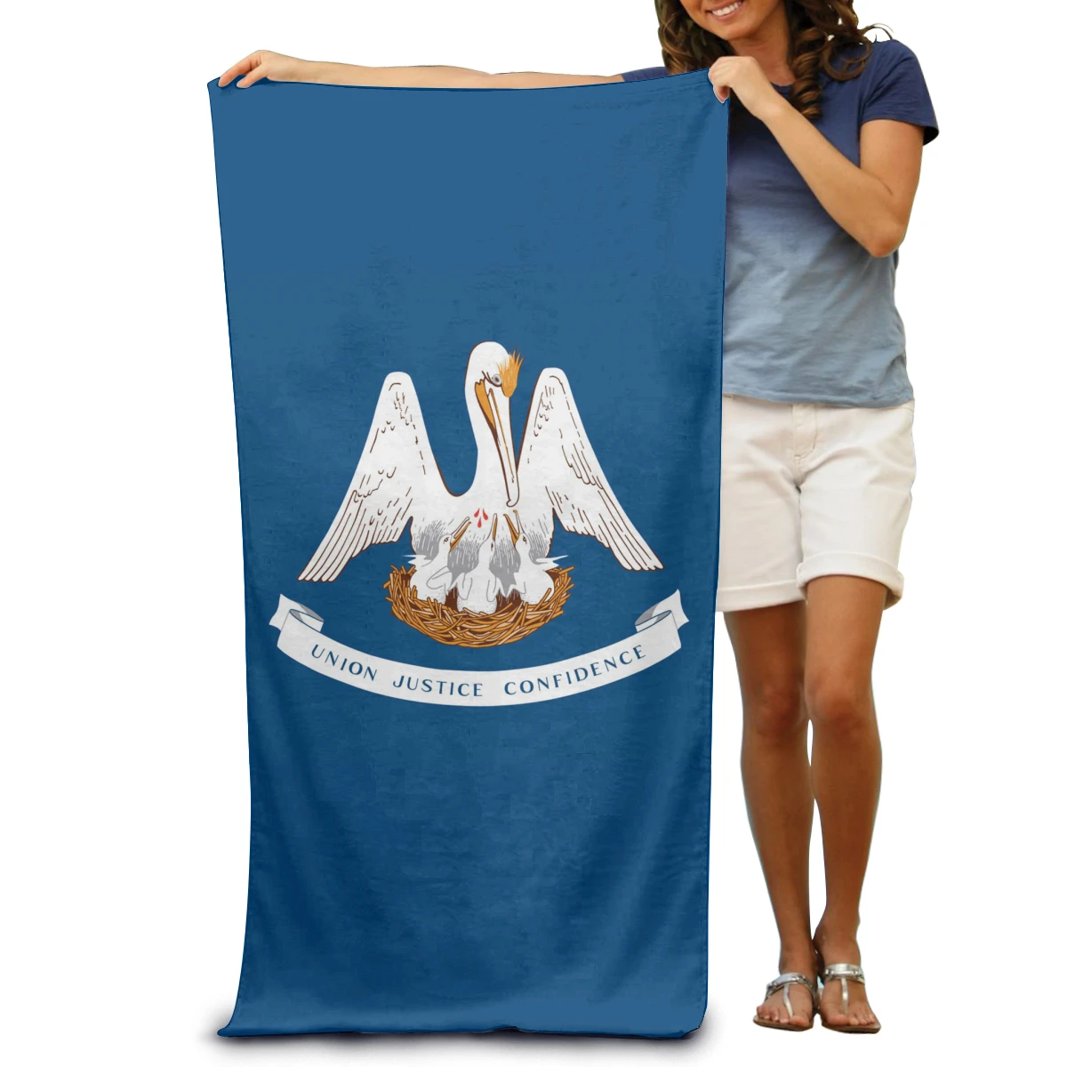 Флаг Штата Луизиана из высокохлопка абсорбирующие высококачественные легкие