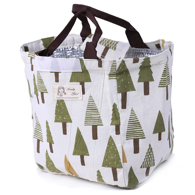 

2021 Waterproof Lunch Bag for Women kids Men Cooler Lunch Box Bag Tote canvas lunch bag Insulation Package Portable