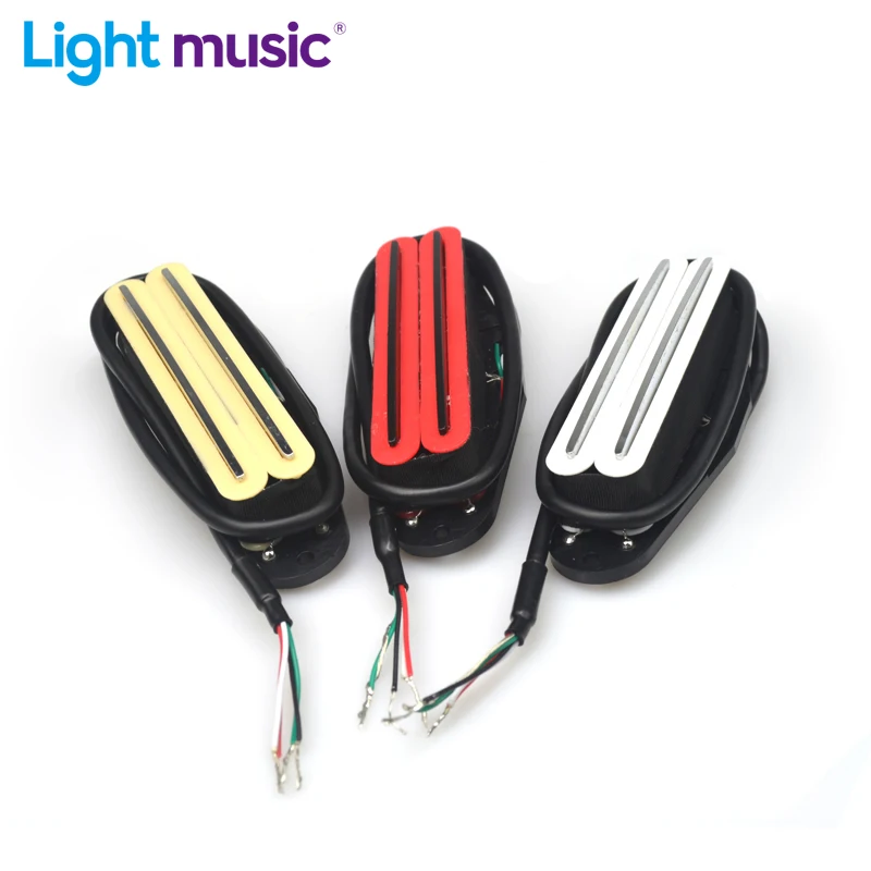 

Electric Guitar Pickup Dual Coil Humbucker Pickup Dual Rail Blade Pickup Coil Pickup 4 Wire for Electric Guitar