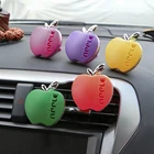 Автомобильный освежитель воздуха в форме яблока, оригинальный ароматизатор апельсина, лимона, яблока, клубники, лаванды, автомобильные аксессуары
