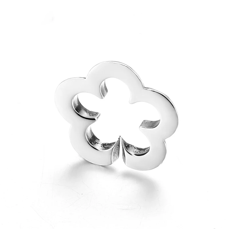 Fashion Hollow lucky flowers Bead Black Rubber X Bracelet for Men Women Jewelry Simple Style 21cm Hard Ring Bracelets | Украшения и