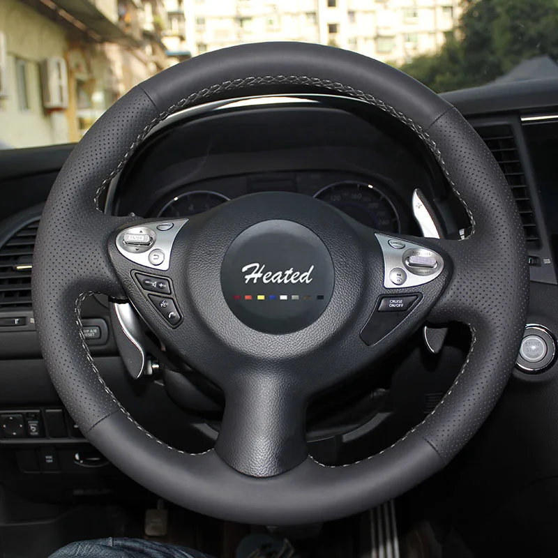 Чехол на руль автомобиля для Infiniti FX FX35 FX37 FX50 Nissan Juke Maxima 2009 2014 Sentra оплетка руль|wheel