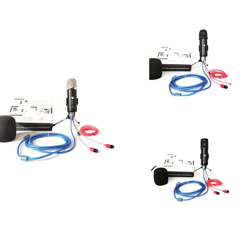 

Конденсаторный USB-микрофон, профессиональные студийные микрофоны для ПК, компьютера, ноутбука, подкастинга голоса для прямого эфира онлайн