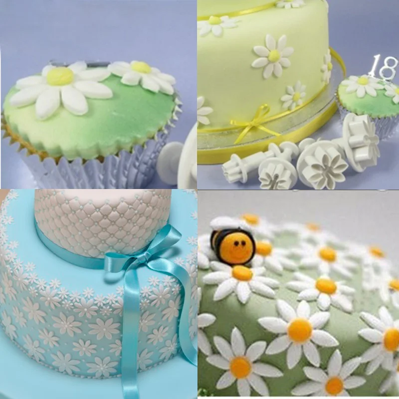 Новинка 2021 форма для помадки ромашки цветы Подсолнухи печенья сделай сам