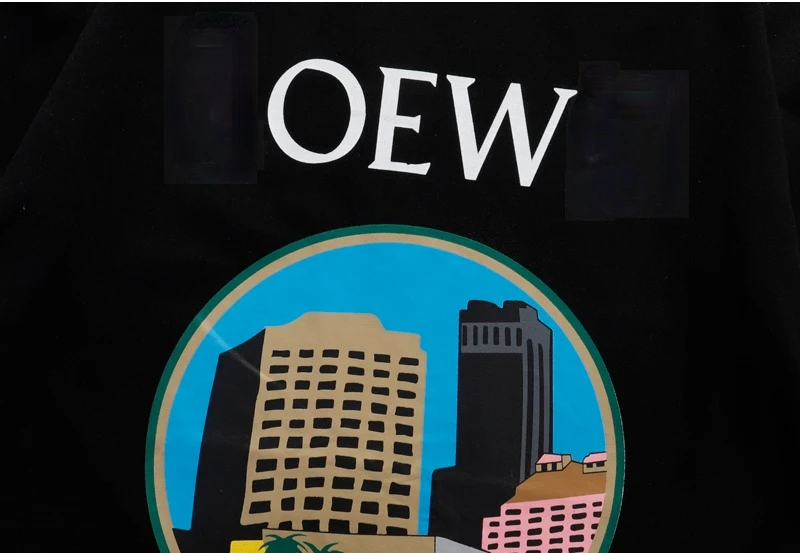 

2021 Fashion New Style High Street Wind Comfortable T-shirt Leisure Mercerized Cotton Black and White 3 D Printing The Letter