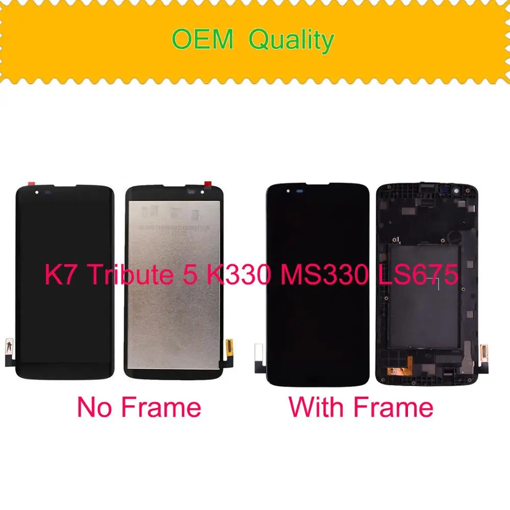 Оригинальный Для LG K7 ЖК-дисплей дань 5 сенсорный экран LS665 LS675 MS330 K330 K332 ЖК сборка