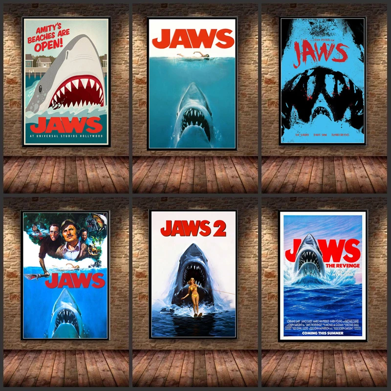 Настенные плакаты и принты в виде акулы настенные картины скандинавском стиле