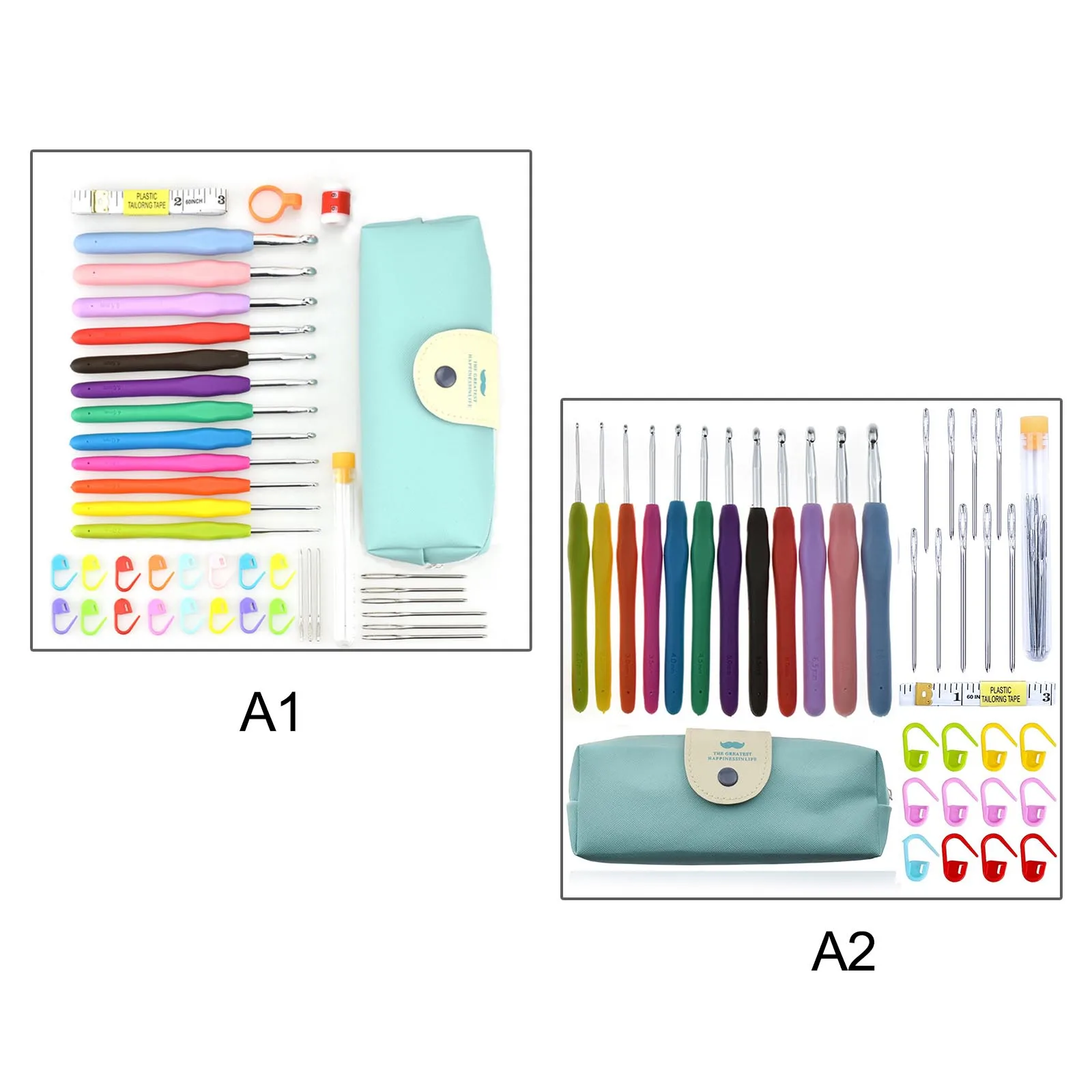 12 шт набор для вязания крючком пряжа Вязание Крюк комплект Алюминий дома