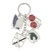 j2777 anime metal alloy pendant key chains ring gift for women men bag fashion keychain keyring jewelry