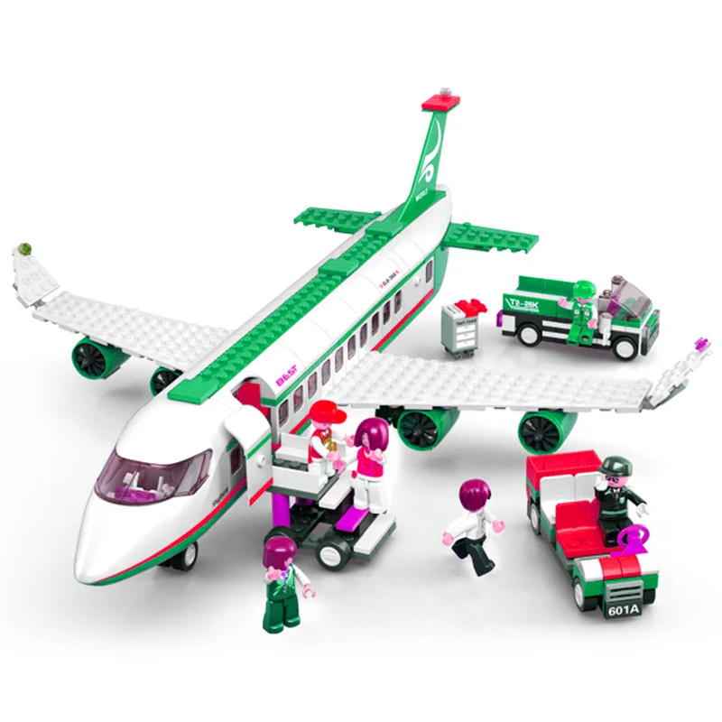 

2021Building blocks modern aviation aircraft airbus aerospace puzzle model children's DIY toy gift boy puzzle assembling toy