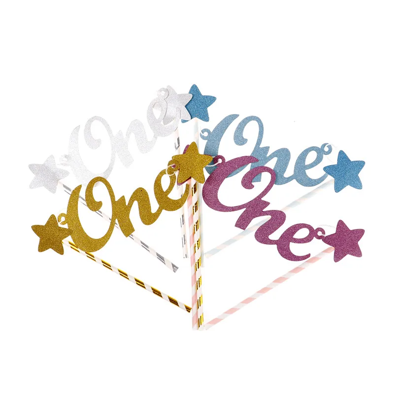 Креативный детский Топпер для торта на 1 й день рождения топпер с одной буквой и