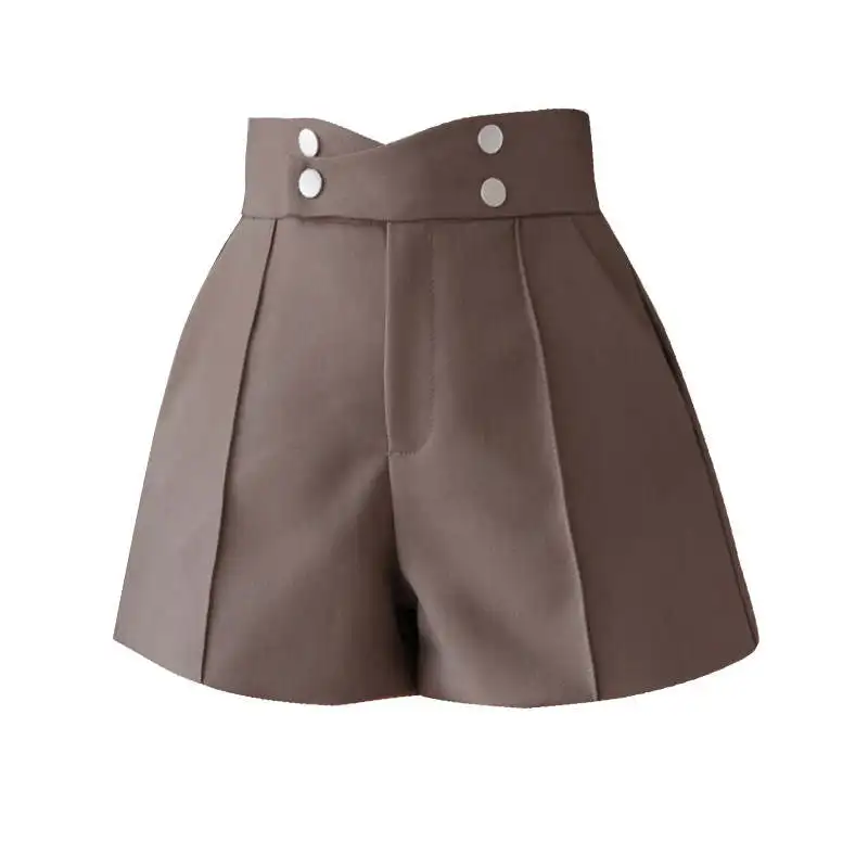 

Office Suit Shorts Spring Autumn 2021 Women's Summer Loose Fashion High Waist Shorts Loose Sexy Wide Leg Shorts For Women C7430