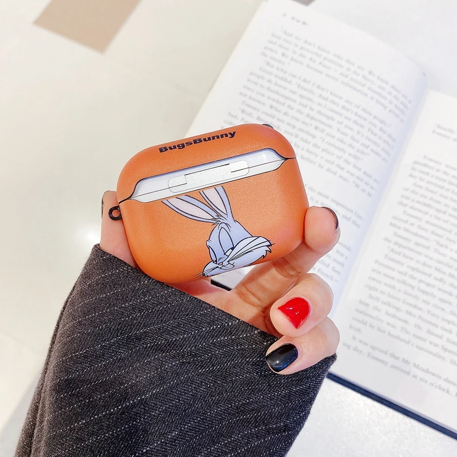 Модный чехол с ярлыком Bugs bunny для Airpods Pro, беспроводной чехол с Bluetooth для apple airpod Pro 3, силиконовый чехол, чехол для Air Pods
