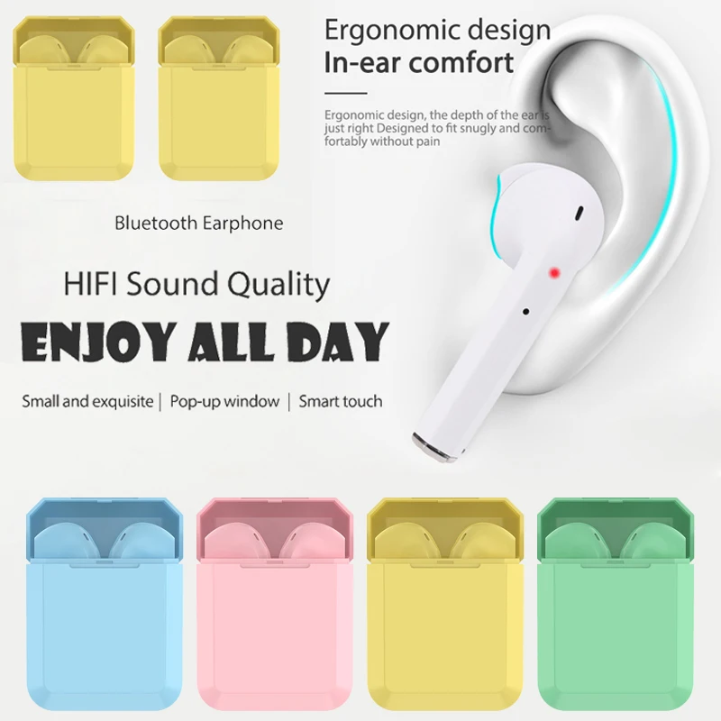 I2 Наушники TWS 5 0 беспроводные наушники для Xiaomi Huawei Samsung умные телефона Bluetooth