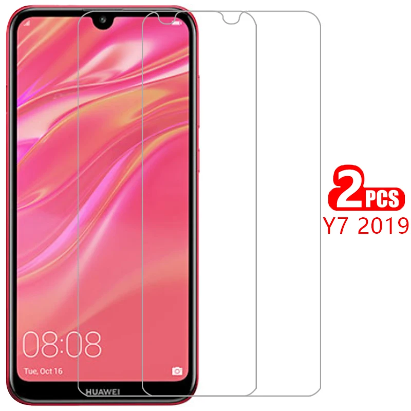 

case for huawei y7 pro prime 2019 cover tempered glass screen protector on y 7 7y y72019 y7prime y7pro protective phone coque