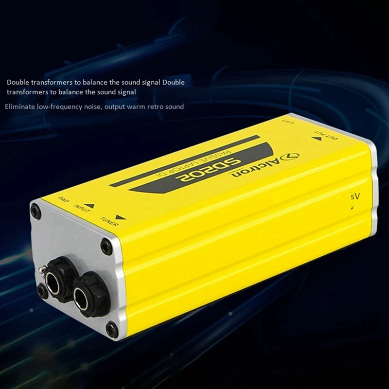 

2 Pcs Alctron Active DI Box Impedance Transformation DIBOX Professional Stage Effects Direct Connect Box SD201 & SD202