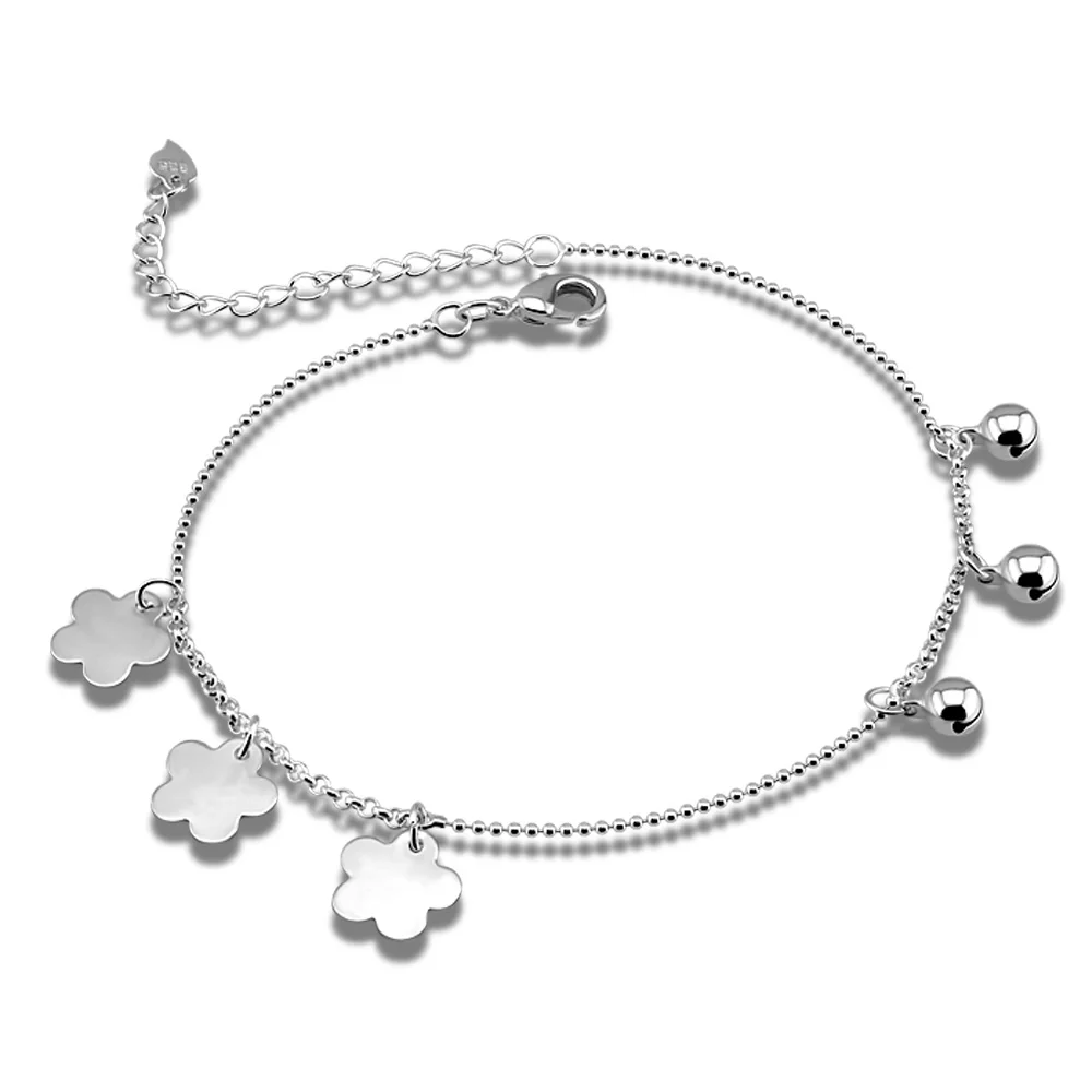 Изысканные пикантные анклет (браслет на ногу 925 стерлингового серебра ножной