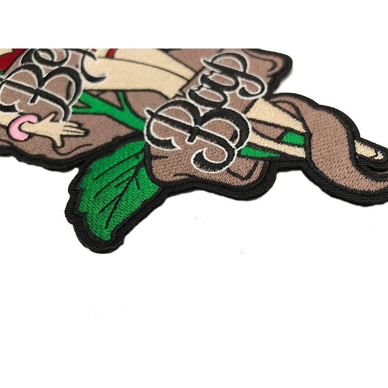 Осень леди Райдер 17*29 5 см Железный на швейной этикетке панк байкер вышитые