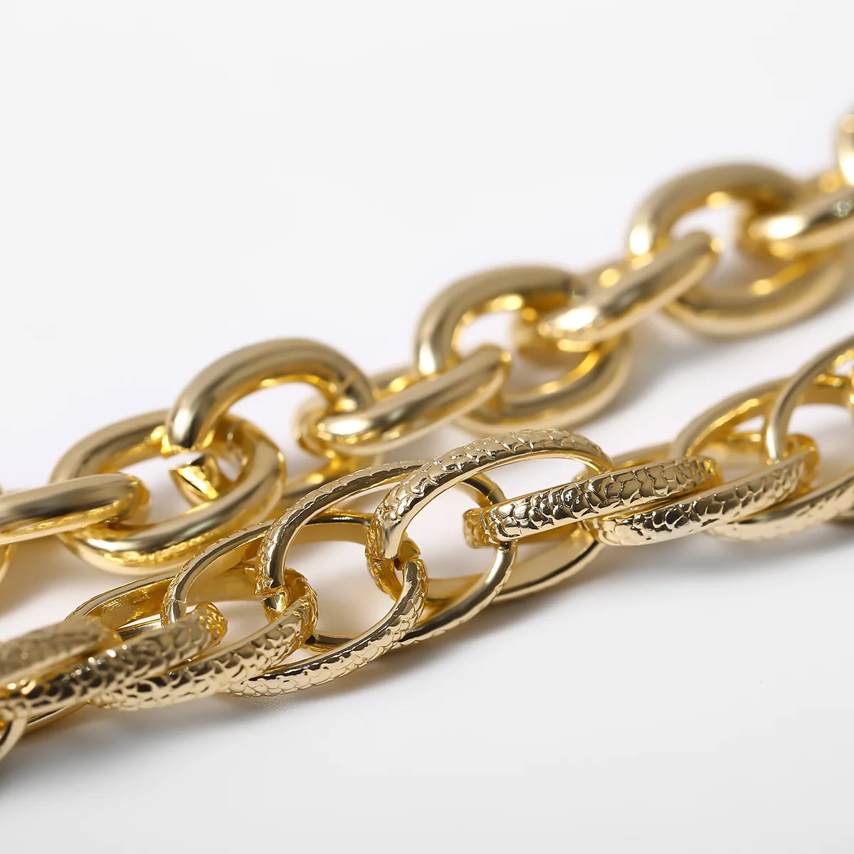 Многослойное ожерелье в богемном стиле панк и подвески женское Двухслойное из