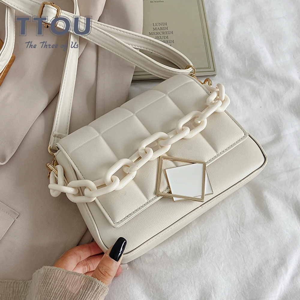 

New Fashion Women Shoulder Bag High Quality Pu Leather Female Crossbody Bag Chain Designer Luxury Female Handbags and Purse