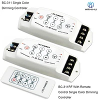 bc 311bc 311rf led strip dimmer controller 8a3ch rf remote control wireless pwm dc5v 12v 24v single color string tape