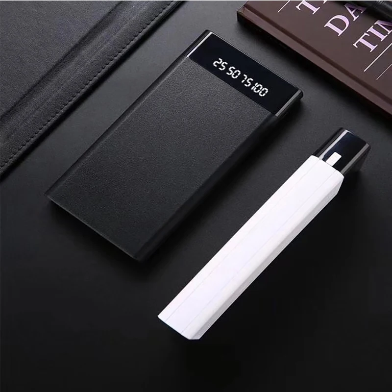 Мобильная мощность 20000mAh двойной USB портативный ЖК банк питания Внешнее зарядное
