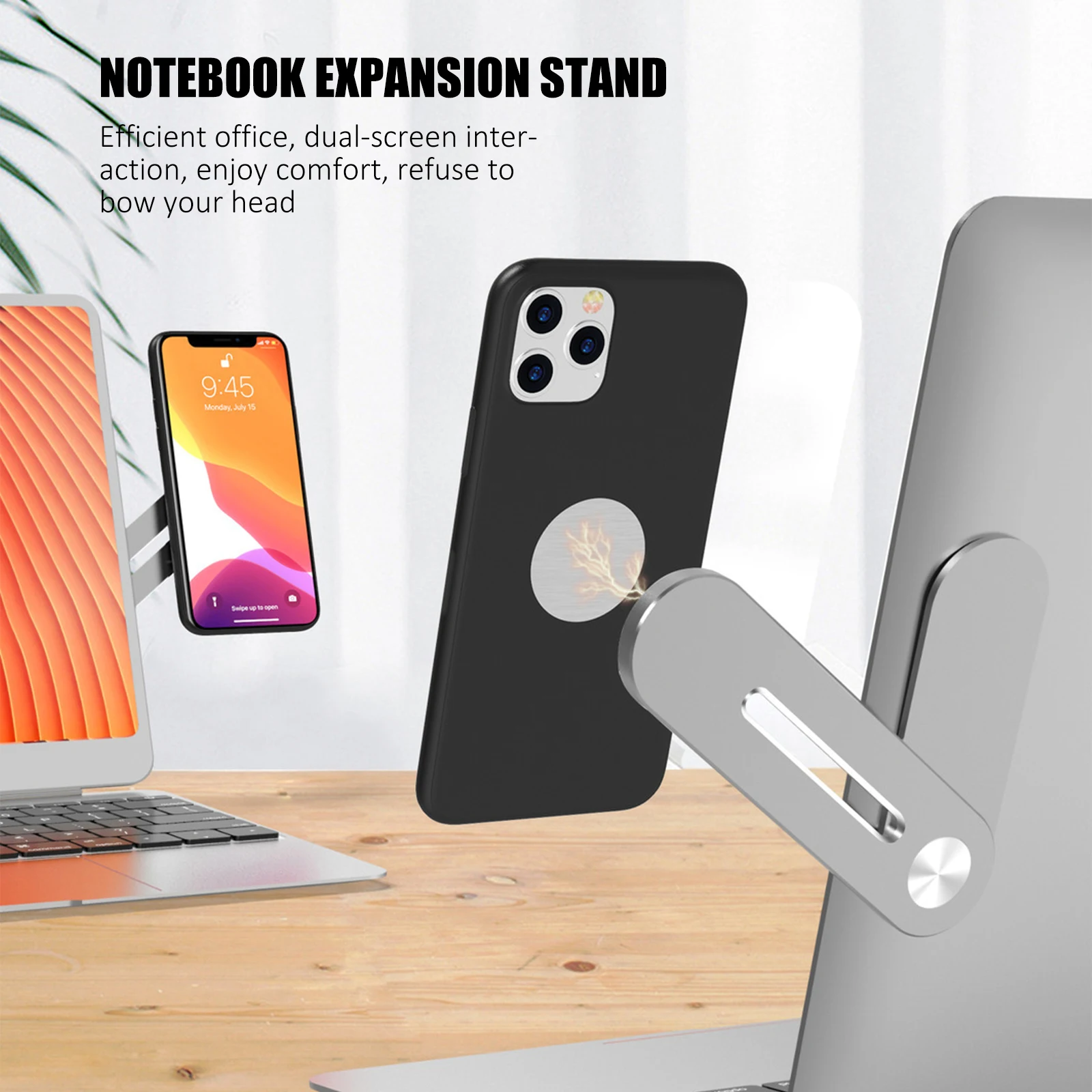 

Portable Phone Expansion Bracket Side Mount Phone Holder Phone Phone Stand For Mobile Phone Smart Phone Home Office Use