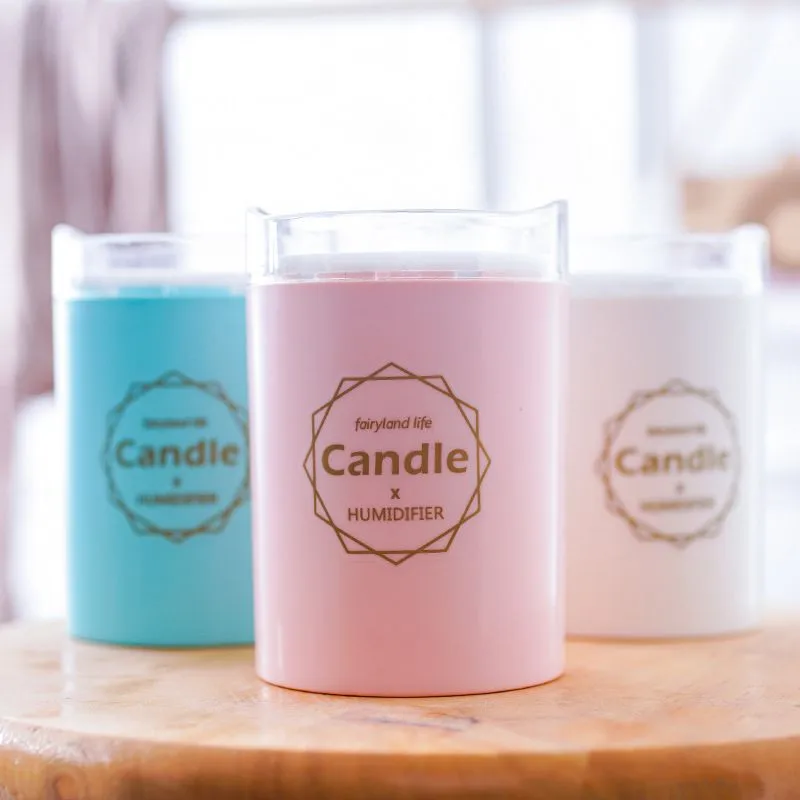 Ультразвуковой увлажнитель воздуха свеча Романтический мягкий светильник USB