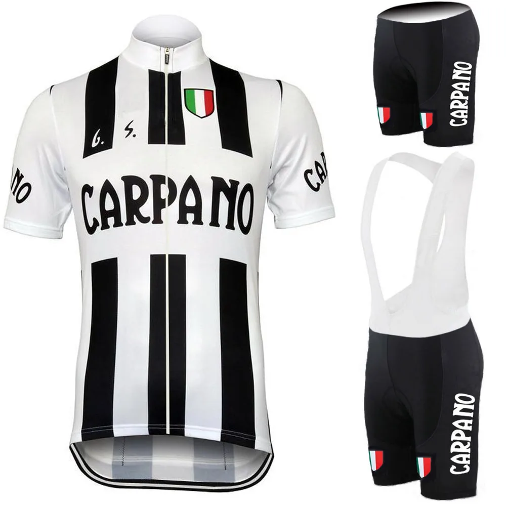 

Team CARPANO Cycling Jersey Set Men's Retro Cycling Clothing complete Road Bike Suit Bicycle Shorts MTB Clothes Maillot Culotte