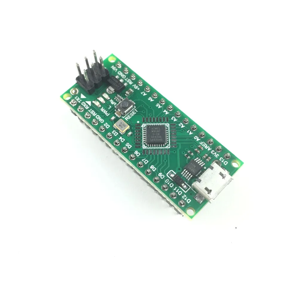 Горячая Распродажа 1 шт. Nano 3,0 контроллер совместим с arduino nano Atmega328 серии CH340 USB драйвер без кабеля NANO V3.0