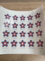 forever first class postage stamps celebration patriotic star ribbon5 sheet of 100%ef%bc%89