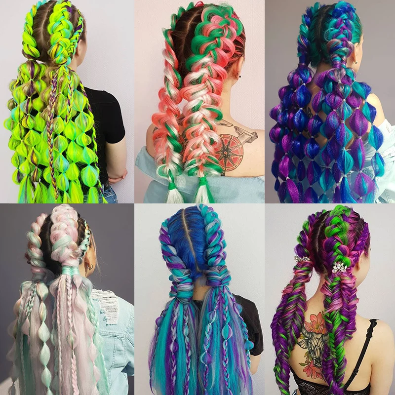 AILIADE африканские косички из вискозы Длинные Омбре Джамбо синтетические плетеные